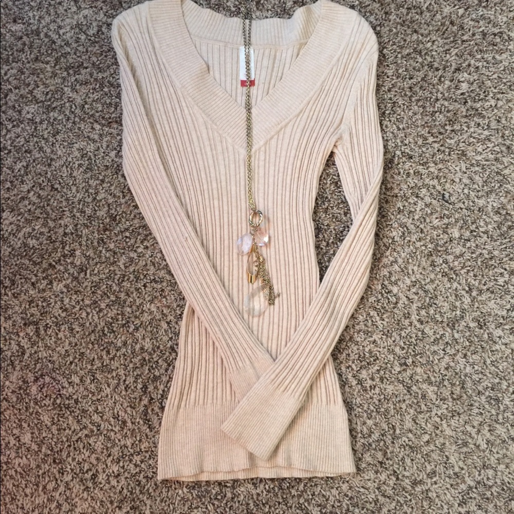 Tan sweater